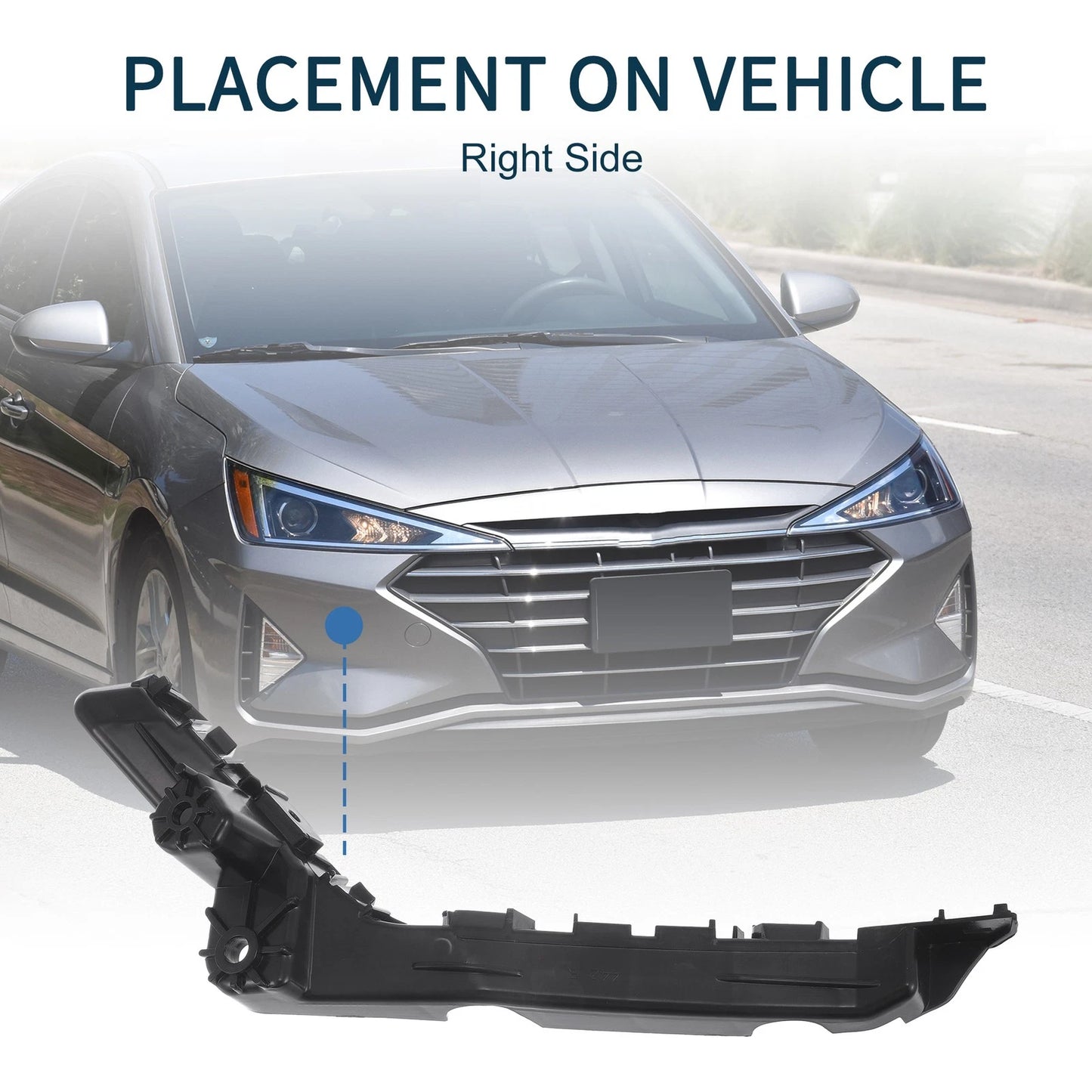 Right Front Bumper Retainer Bracket for Chevy Equinox (2010-2017)