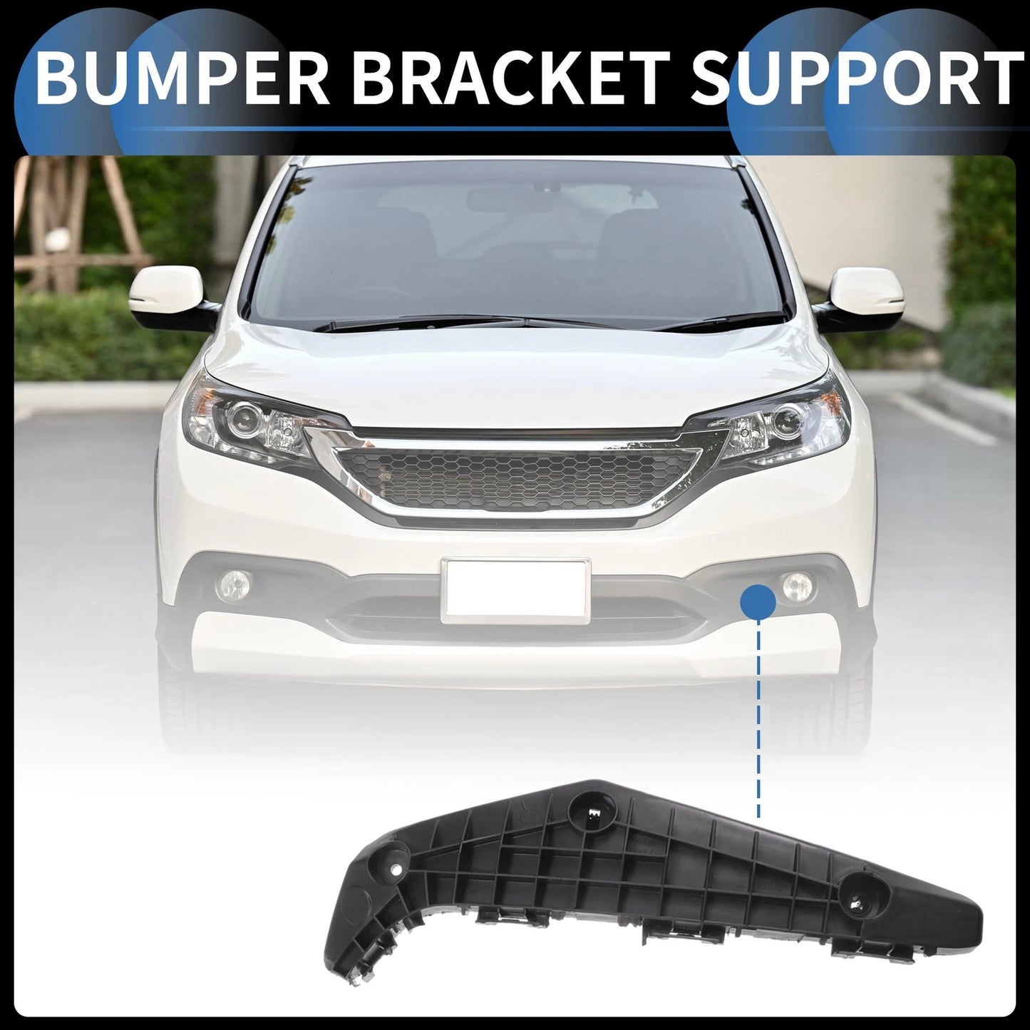 Left Front Bumper Retainer Bracket for Toyota Highlander (2001-2023)