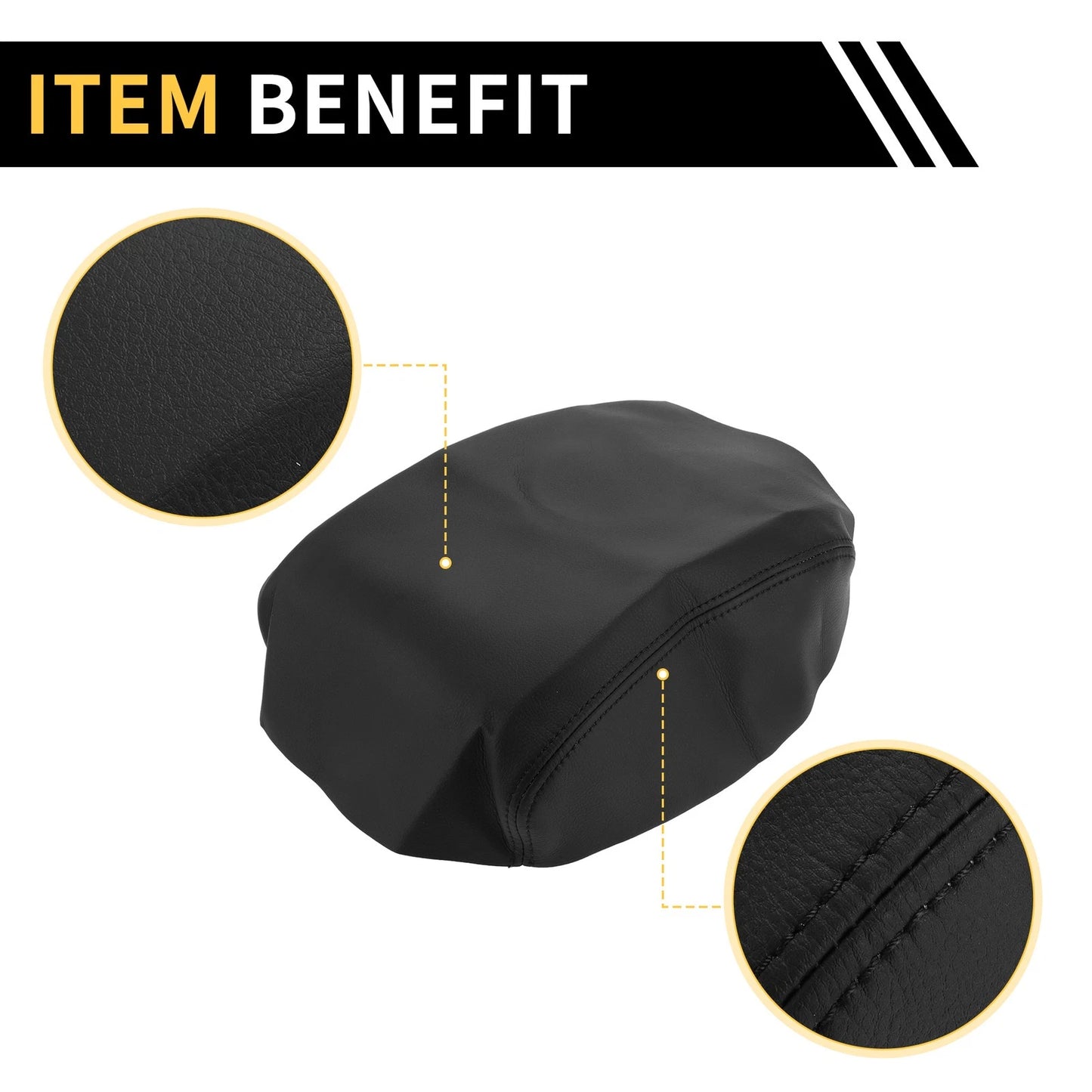 Microfiber Leather Center Console Cover for Honda Ridgeline (2006-2014)