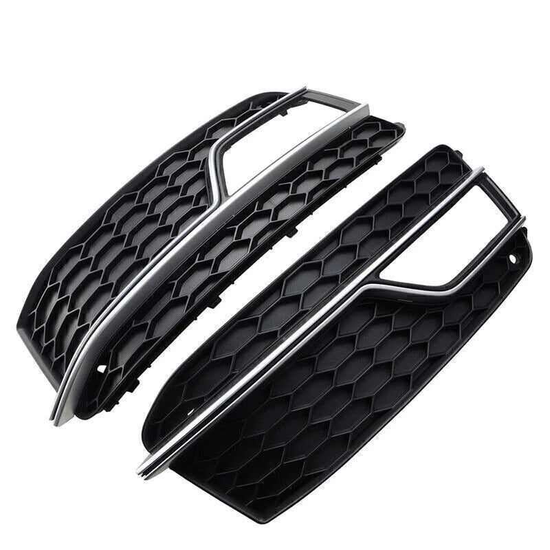 Front Bumper Grille Fog Light Outer Cover for Audi A5 S Line S5 (2013-2016)