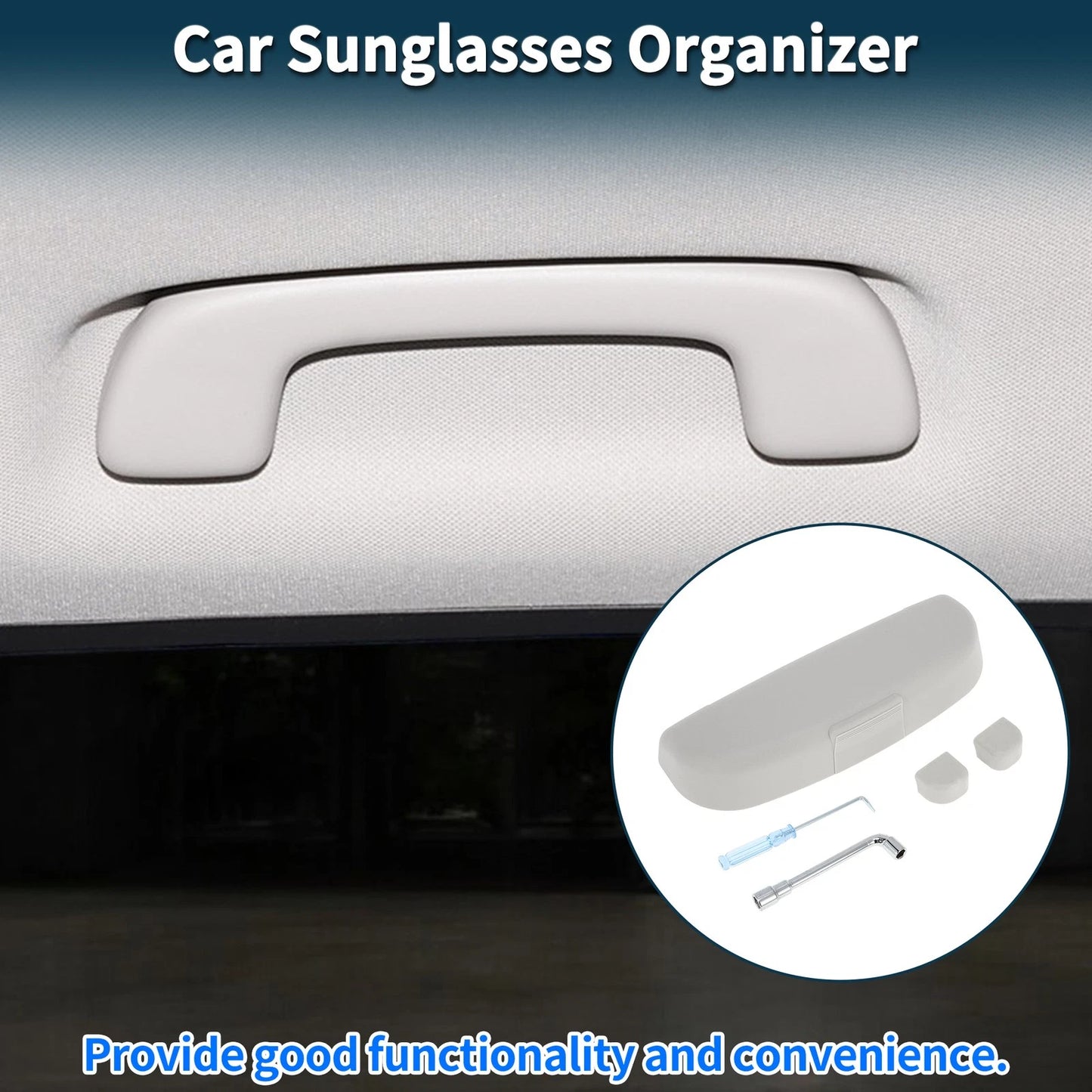 Sunglasses Case for Volvo S90 Eyeglasses Holder Storage Box (2017-2021)