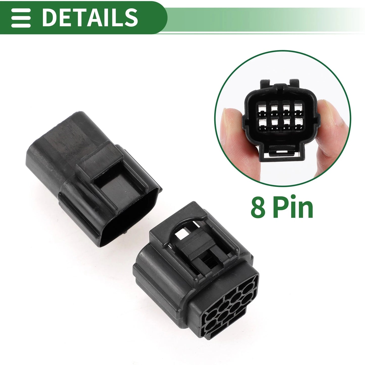 8 Pin Engine Sensor Connector Plug for Ford - 1 Set (Compatible with Various Years)
