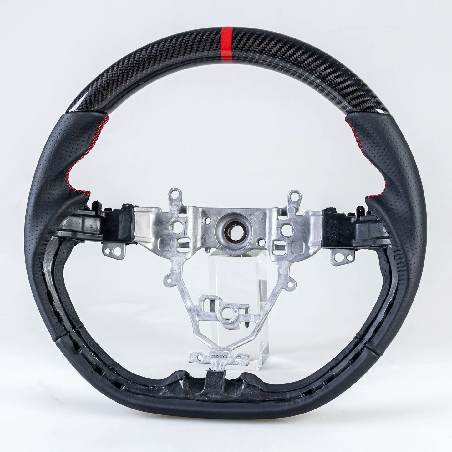 Carbon Flat Bottom Leather Steering Wheel for Suzuki Swift (2018-2021)
