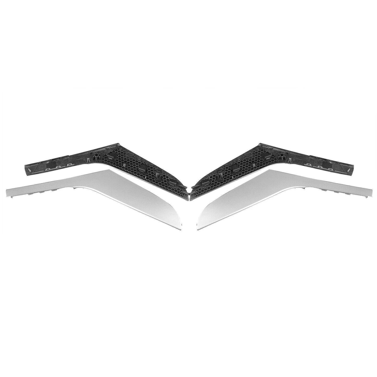 Inner Door Handle Covers 2 x for VW Golf 6 MK6 (2009-2014) Silver