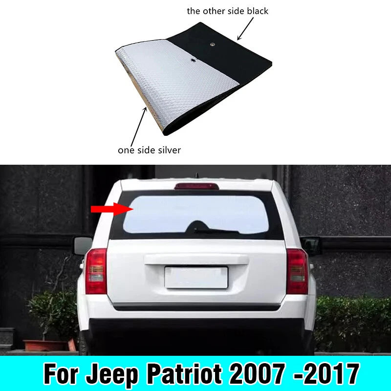 Rear Windshield Privacy Thick Sunshade Cover for Jeep Patriot (2007–2017)