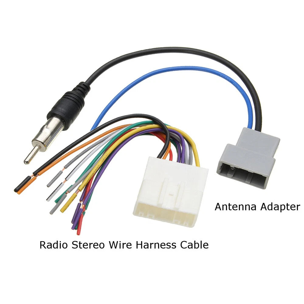 20 Pins Radio Audio Wire Harness Adapter for Infiniti Subaru Legacy Nissan 370Z (2008-2014)
