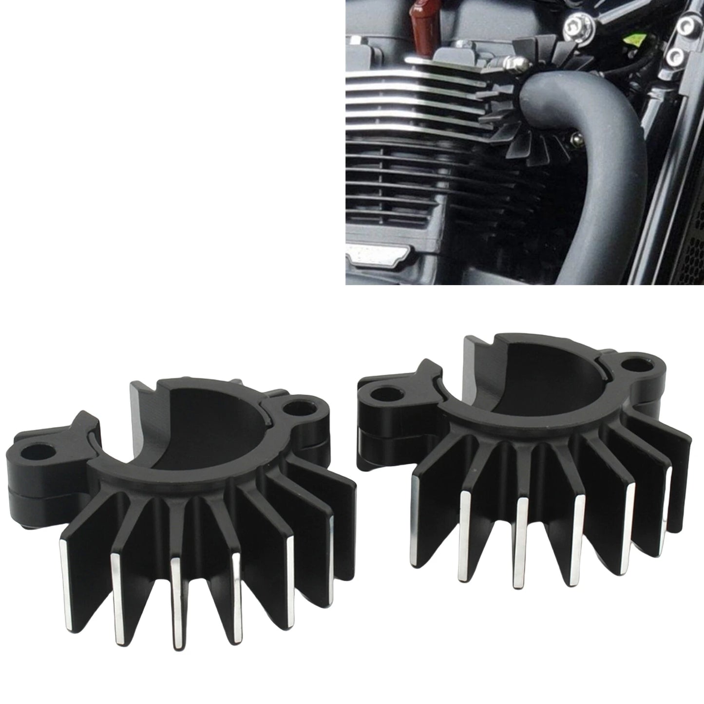 Exhaust Pipe Heat Sink Clips for BONNEVILLE T120V (2016-2023)