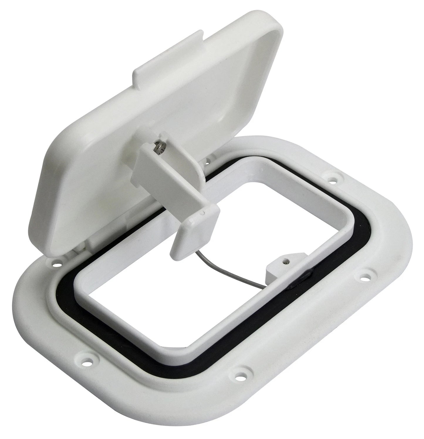 Caravan Air Vent Scupper for Boat/Camper/RV Trailer - White Nylon, Qty 2