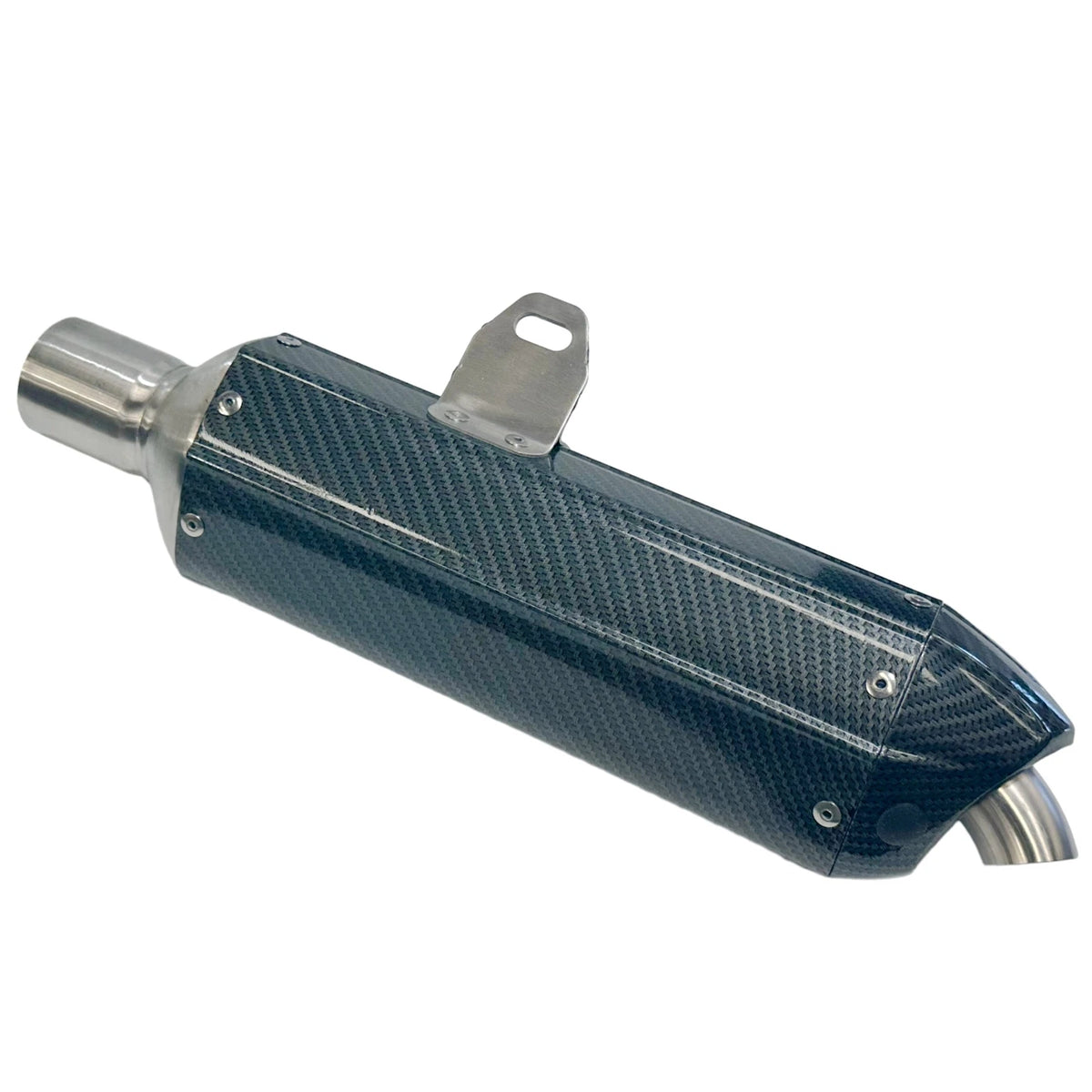 Exhaust Pipe + Carbon Fibre Look Muffler System for 250cc 300cc PIT Dirt Bike