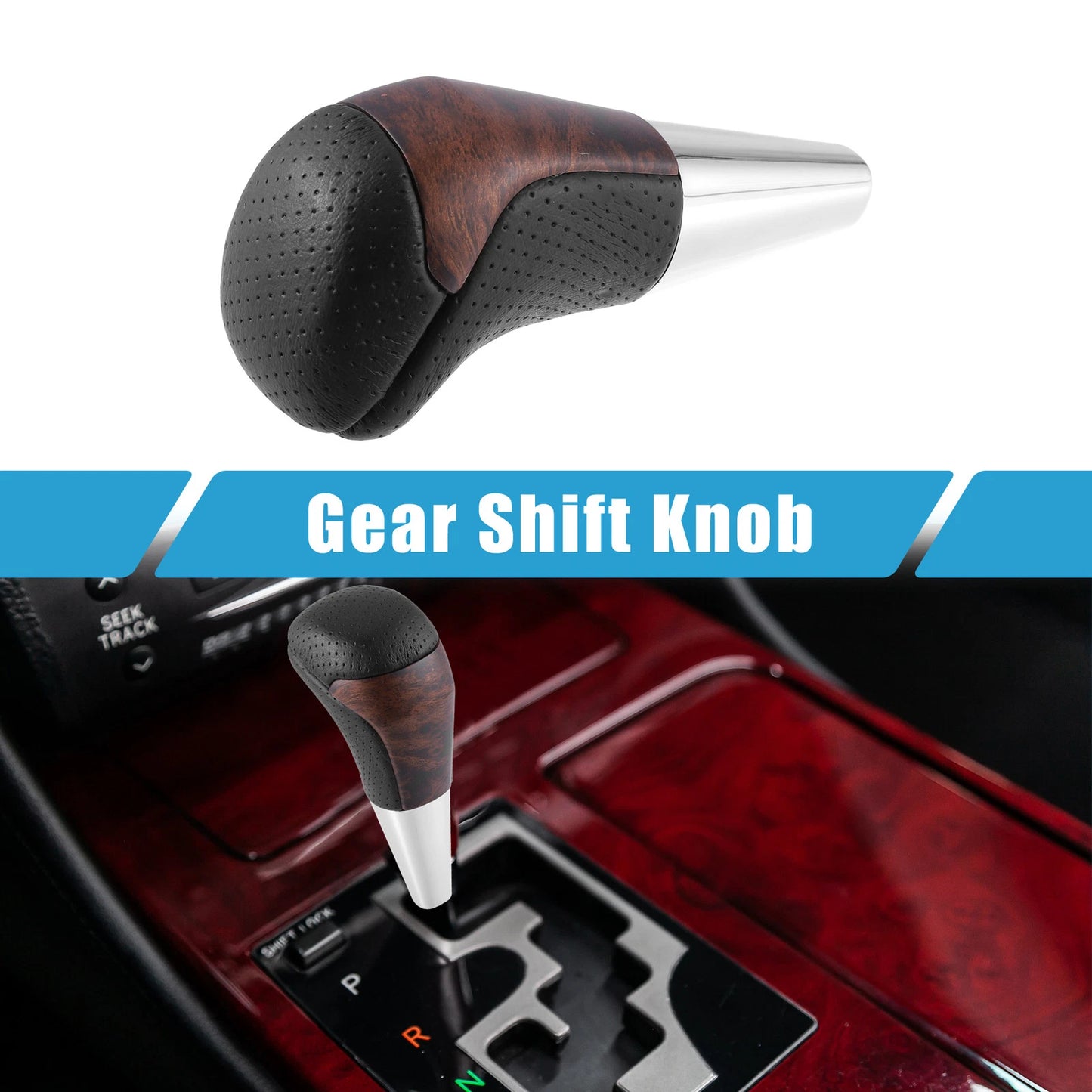 Black Gold Tone Gear Shift Knob for Toyota Land Cruiser (2016-2021)