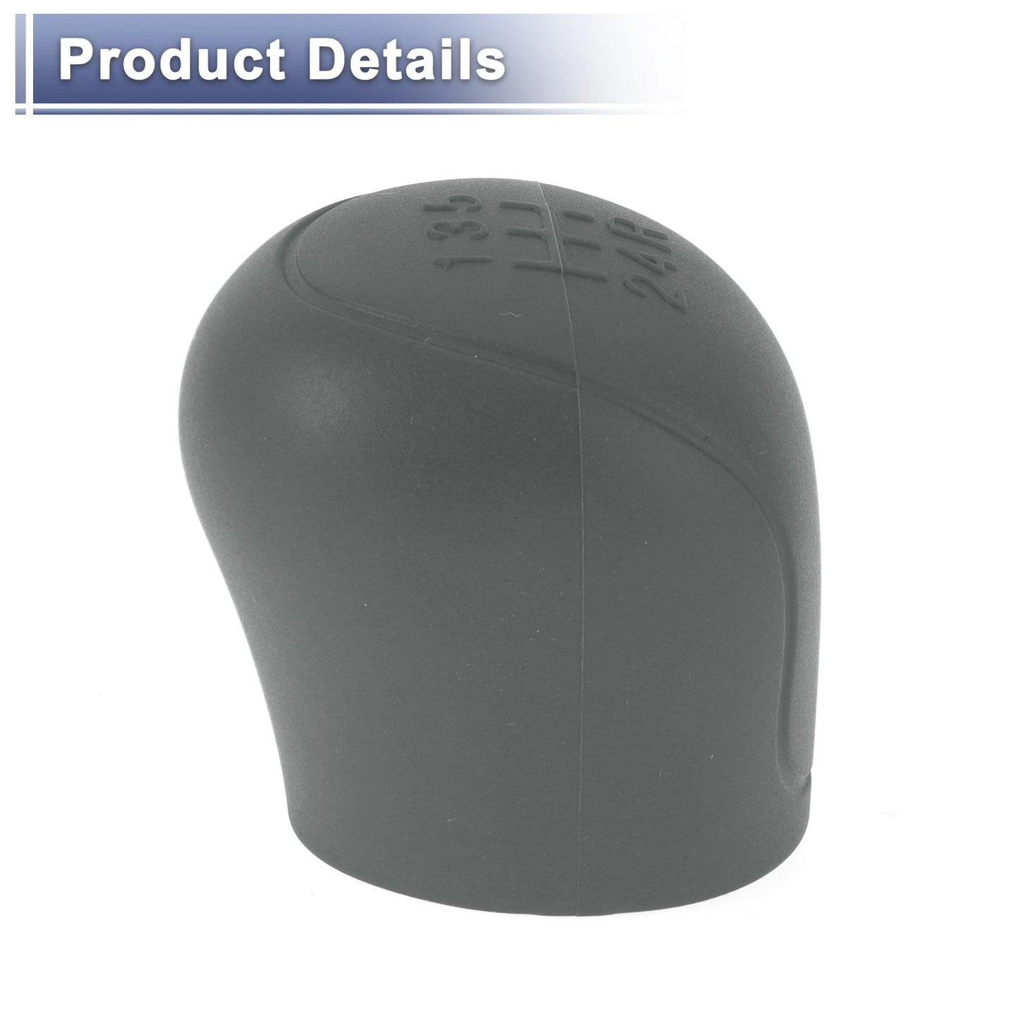 Grey Silicone 5-Gears Manual Gear Shift Knob Cover for Ford C-Max (2007-2021)