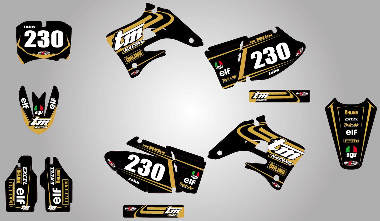 Tornado Style Graphics Kit for TM MX 125 250 300 400 (2004-2007) - Decals