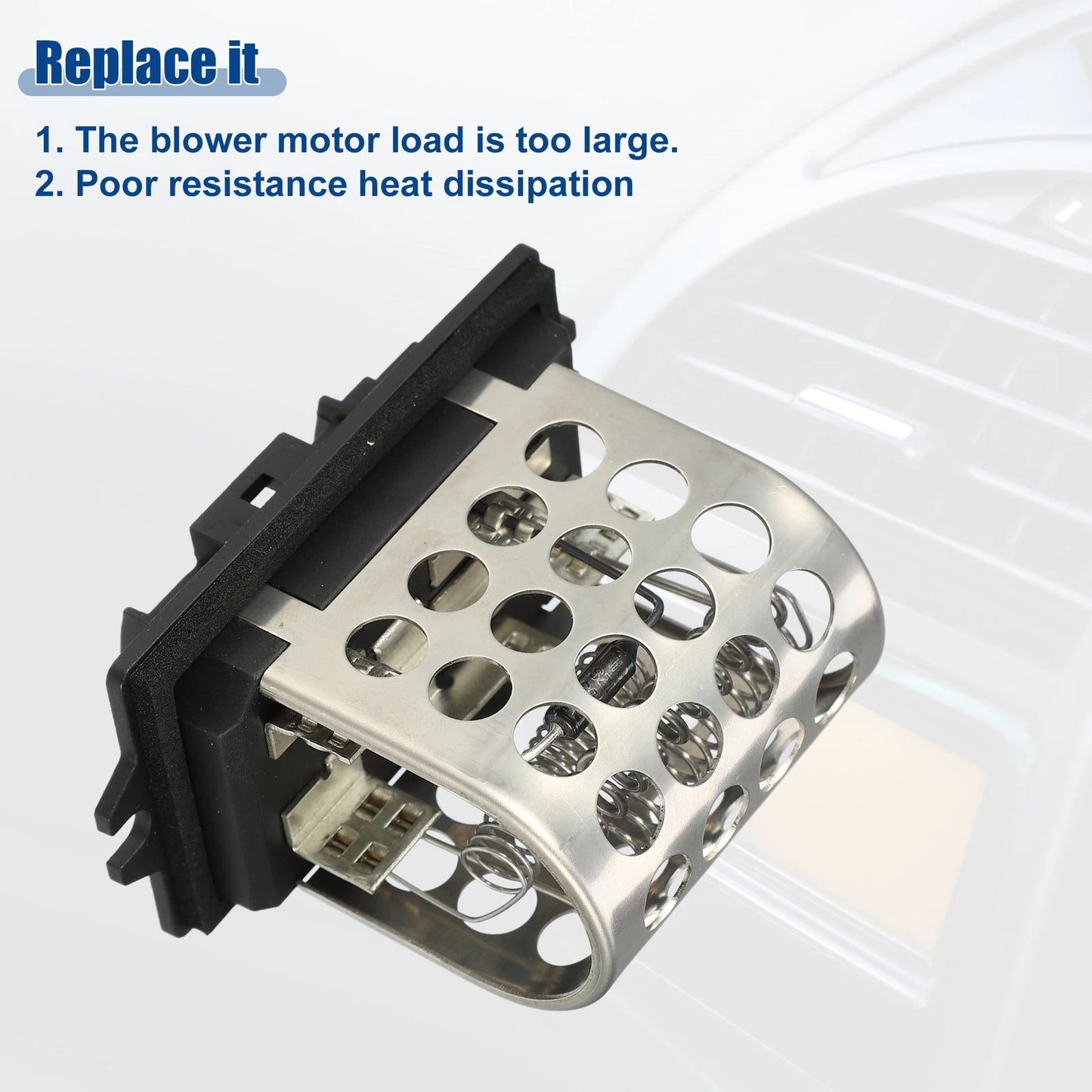 Blower Motor Resistor Heater for Dodge Stratus (1995-2000) Black