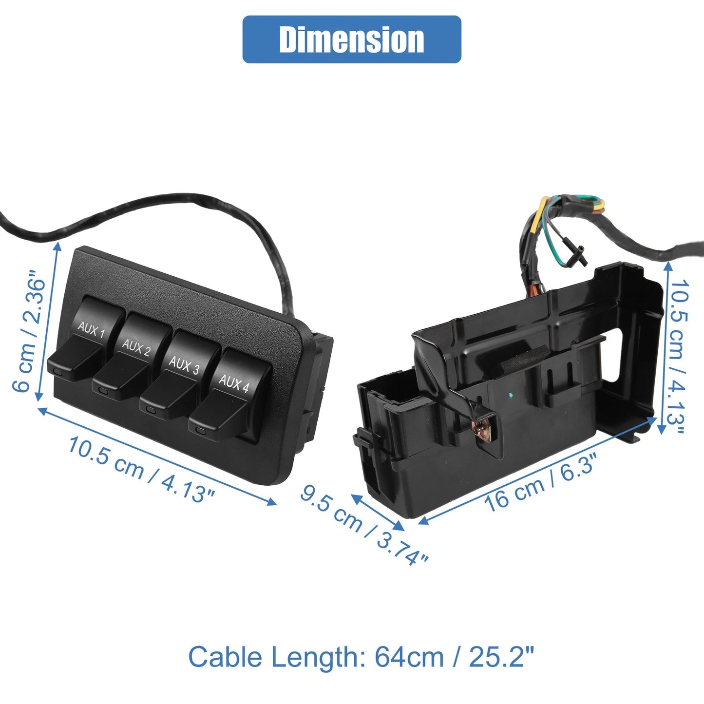 Auxiliary Upfitter Switch Panel Kit for Ford Super Duty (2017-2023)