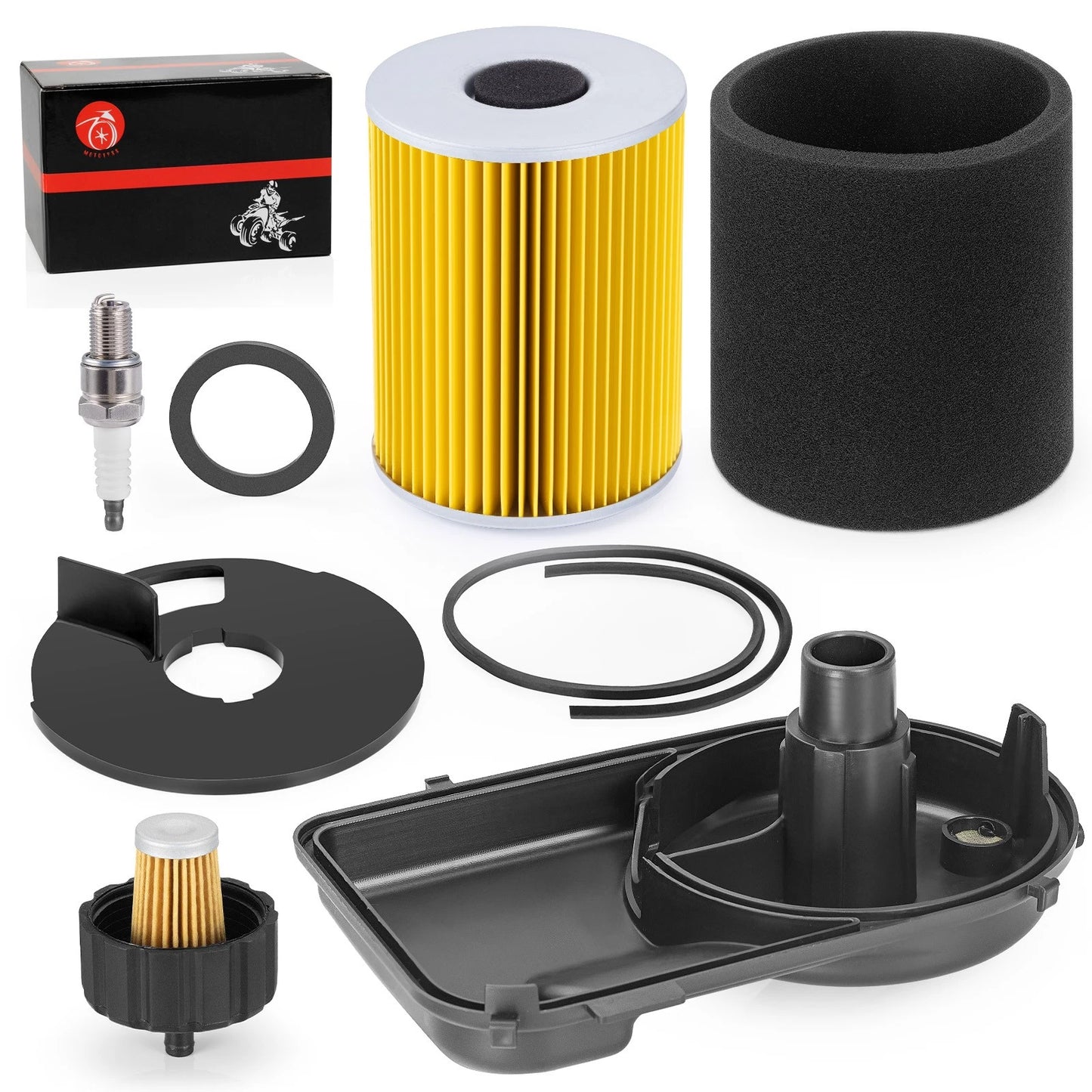 Tune Up Kit for Yamaha G2 8 9 11 Air/Fuel Filters, Air Box Cap