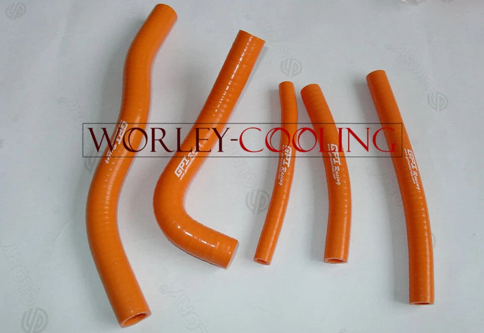 Silicone Radiator Hose Kit for Suzuki RM125 (1996-2000) - Orange