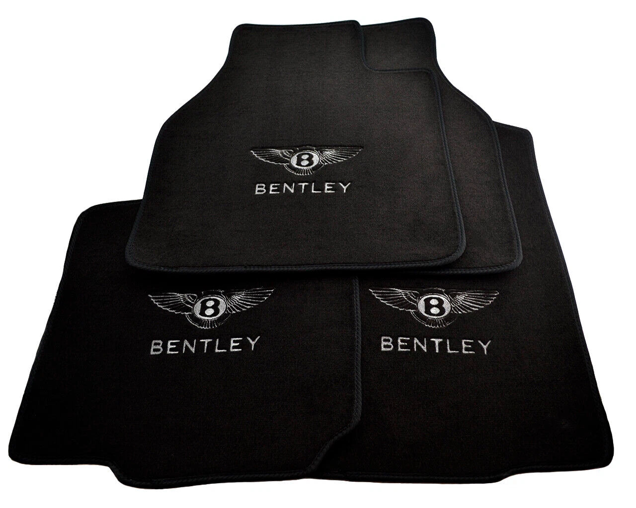 Tailored Black Floor Mats for Bentley Flying Spur