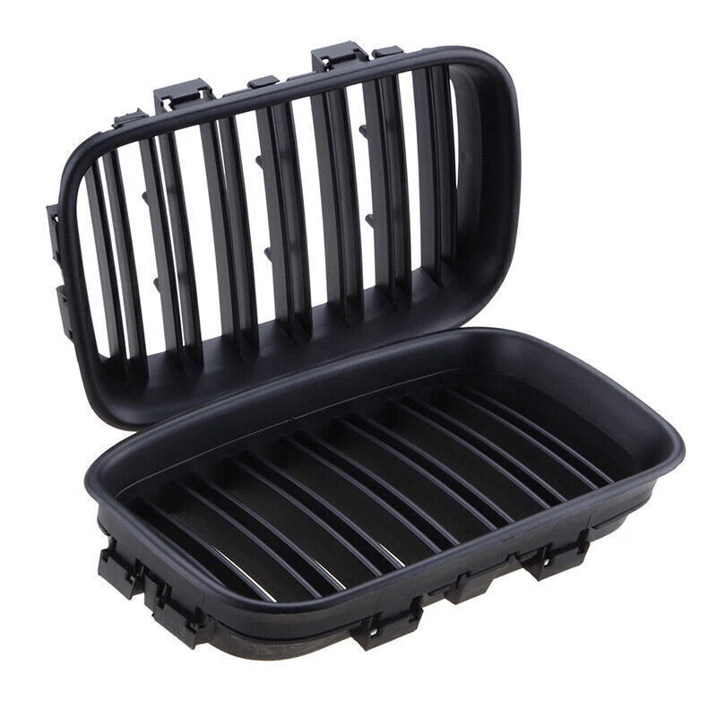 Matte Black Front Kidney Grilles for BMW E36 3 Series Sedan (1992-1997)