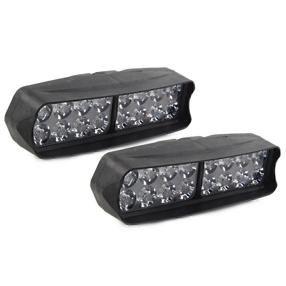16-LED Motorcycle Headlight Fog Light 2400Lm for UTV ATV