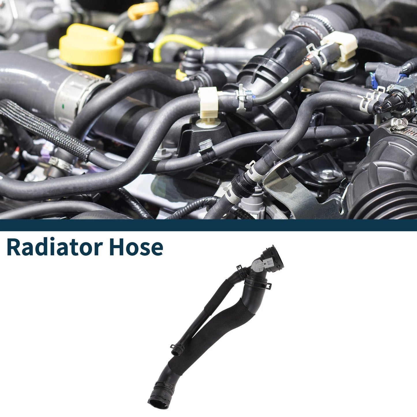 Radiator Hose for Land Rover Range Rover Sport (2014) - Rubber Black 1 Pc