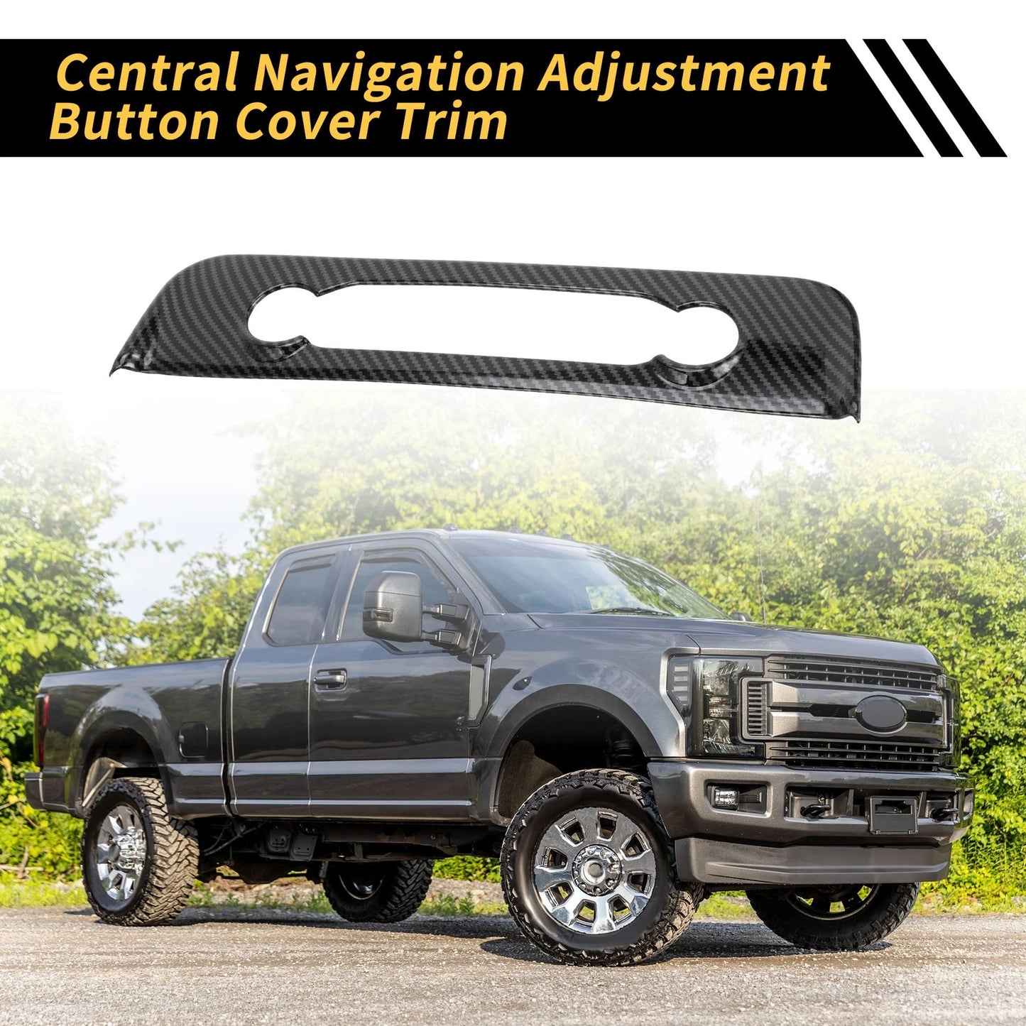 Carbon Fiber Navigation Adjustment Button Panel for Ford Maverick (2022-2024)