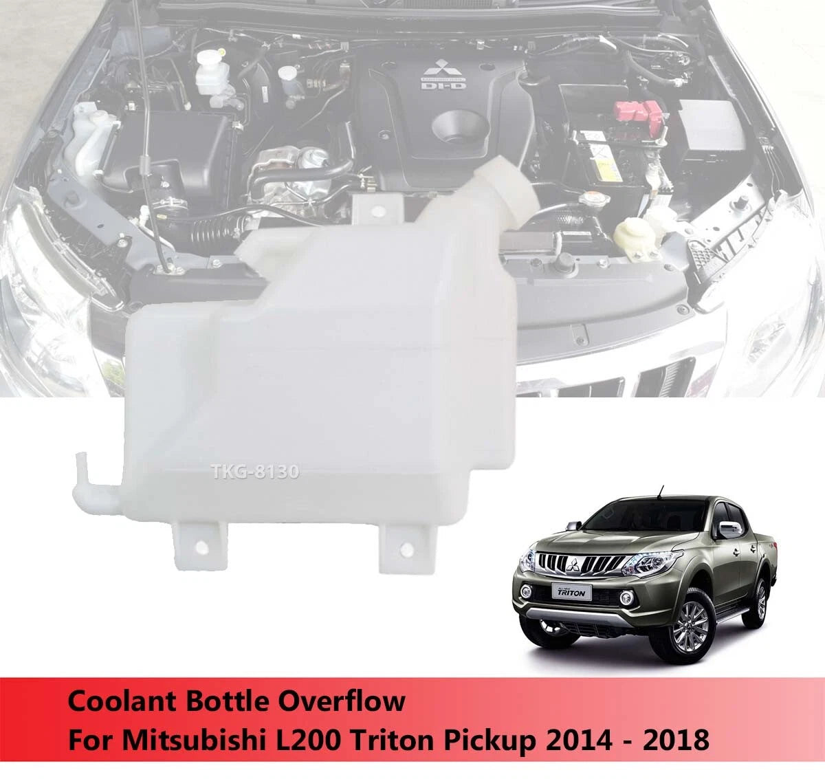Coolant Bottle Overflow for Mitsubishi Triton L200 (2015-2018)