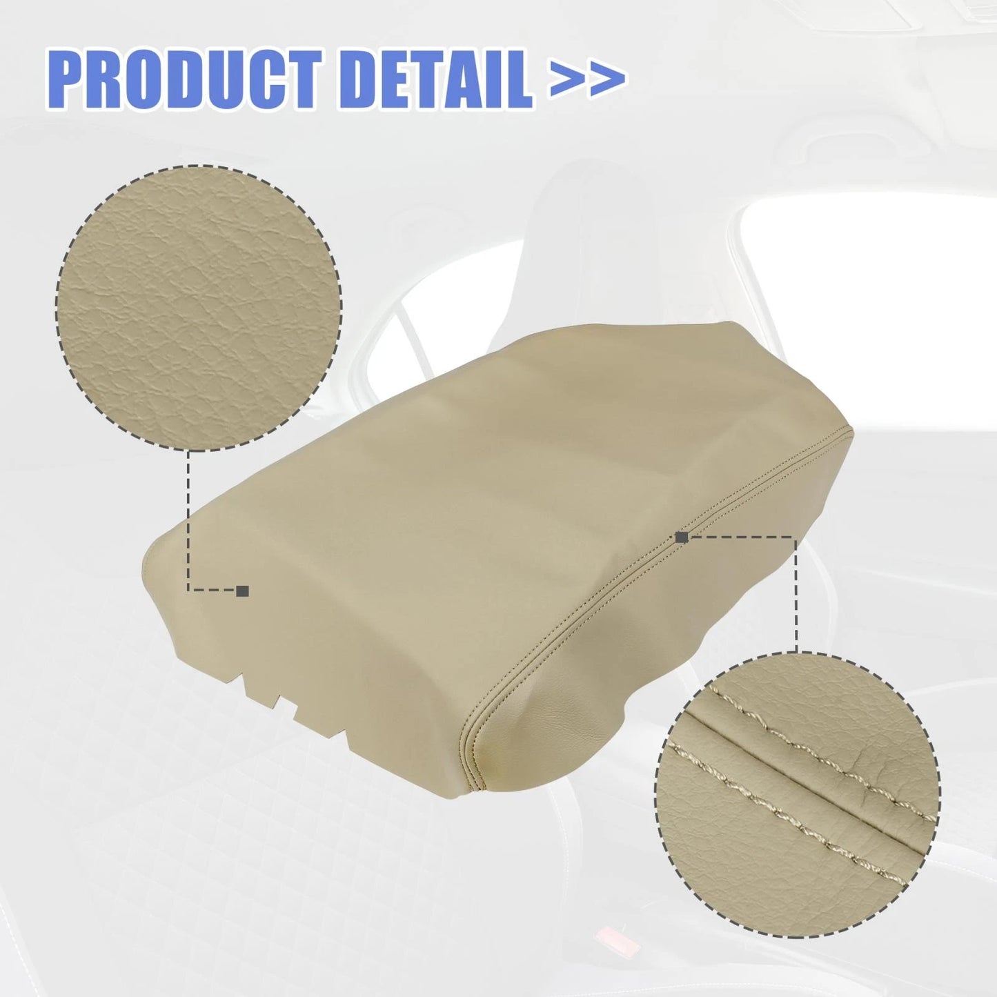 Center Console Lid Armrest Cover for Nissan Titan (2004-2014) Beige