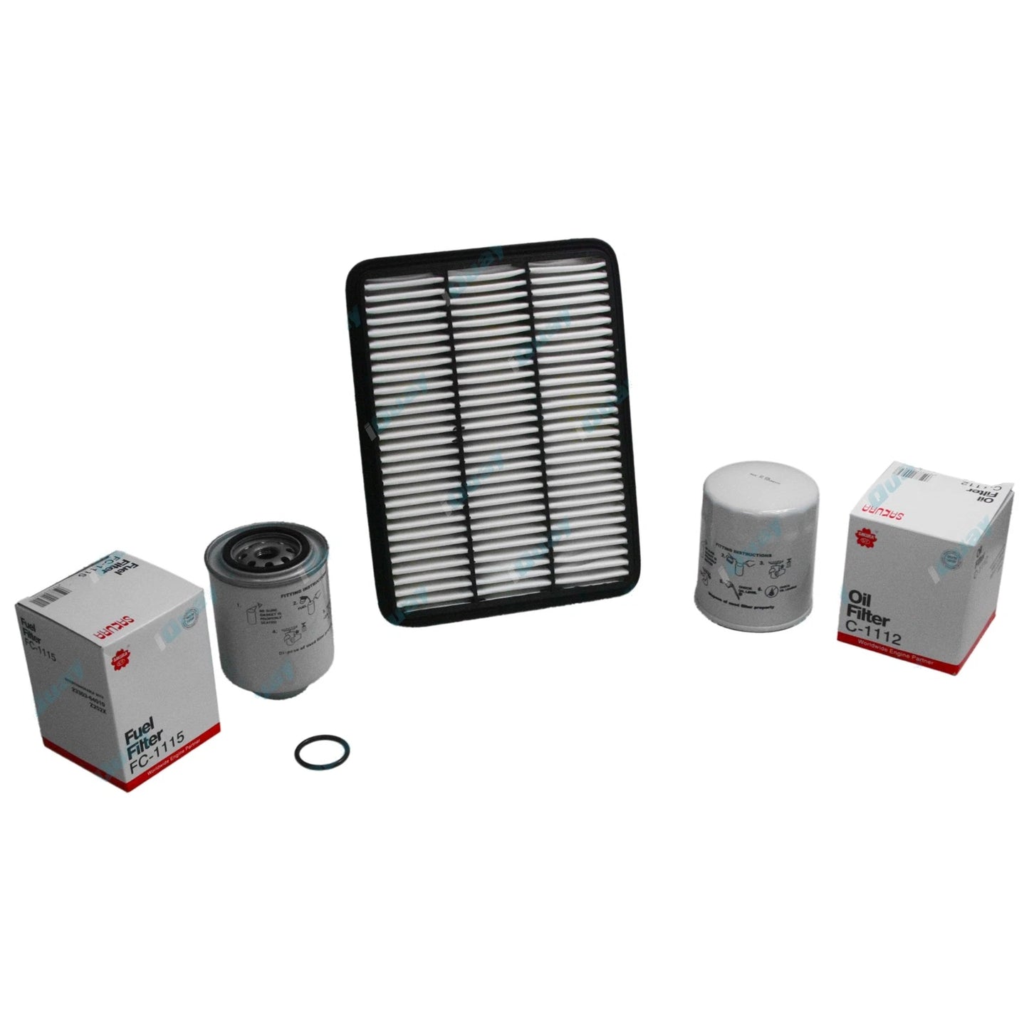 Air Oil Fuel Filter Service Kit for Prado KZJ120 4cyl 3.0L 1KZ-TE Diesel 03~07