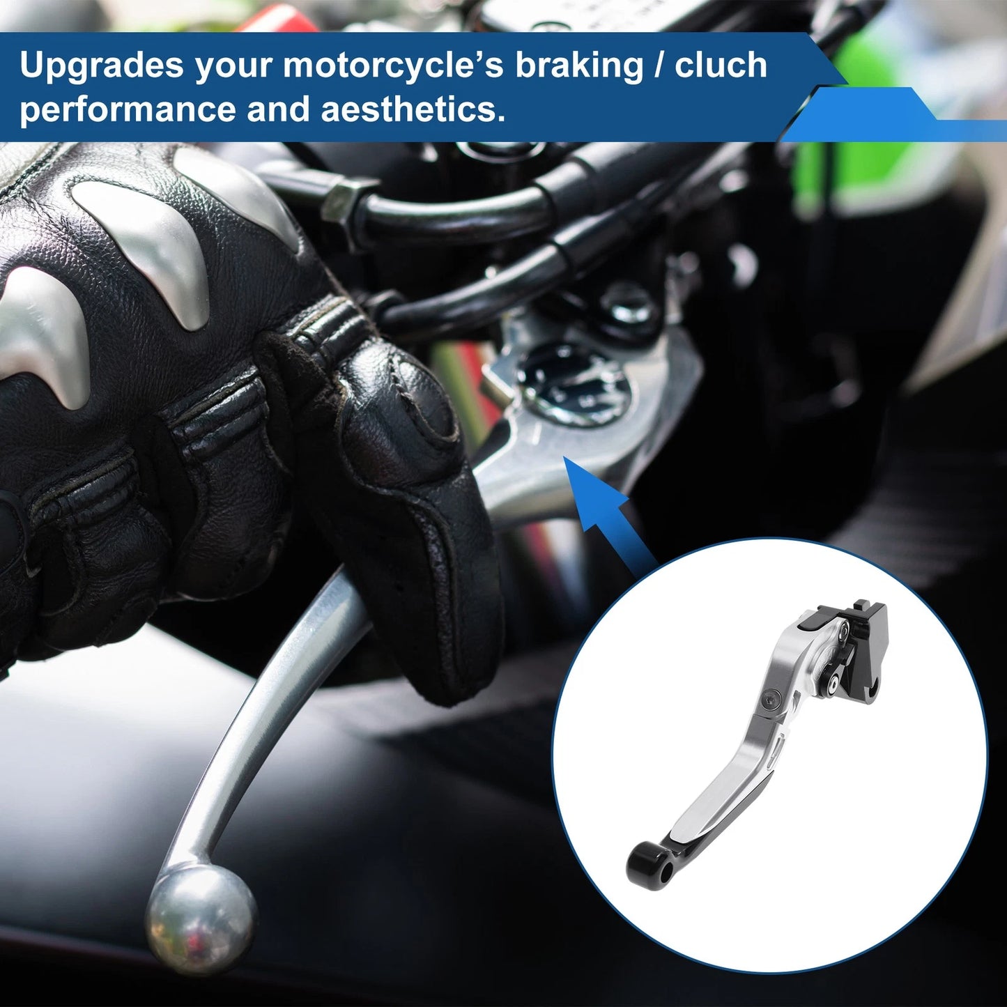 2 x Short/Long Brake Clutch Levers for Kawasaki Versys 650 (2015–2023)