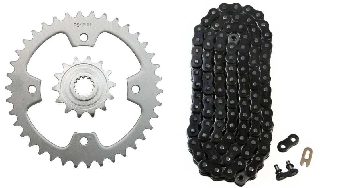 2 x O-Ring Drive Chain / 520x94 / 14/38 Sprockets for Kawasaki KFX450R (2008–2014)