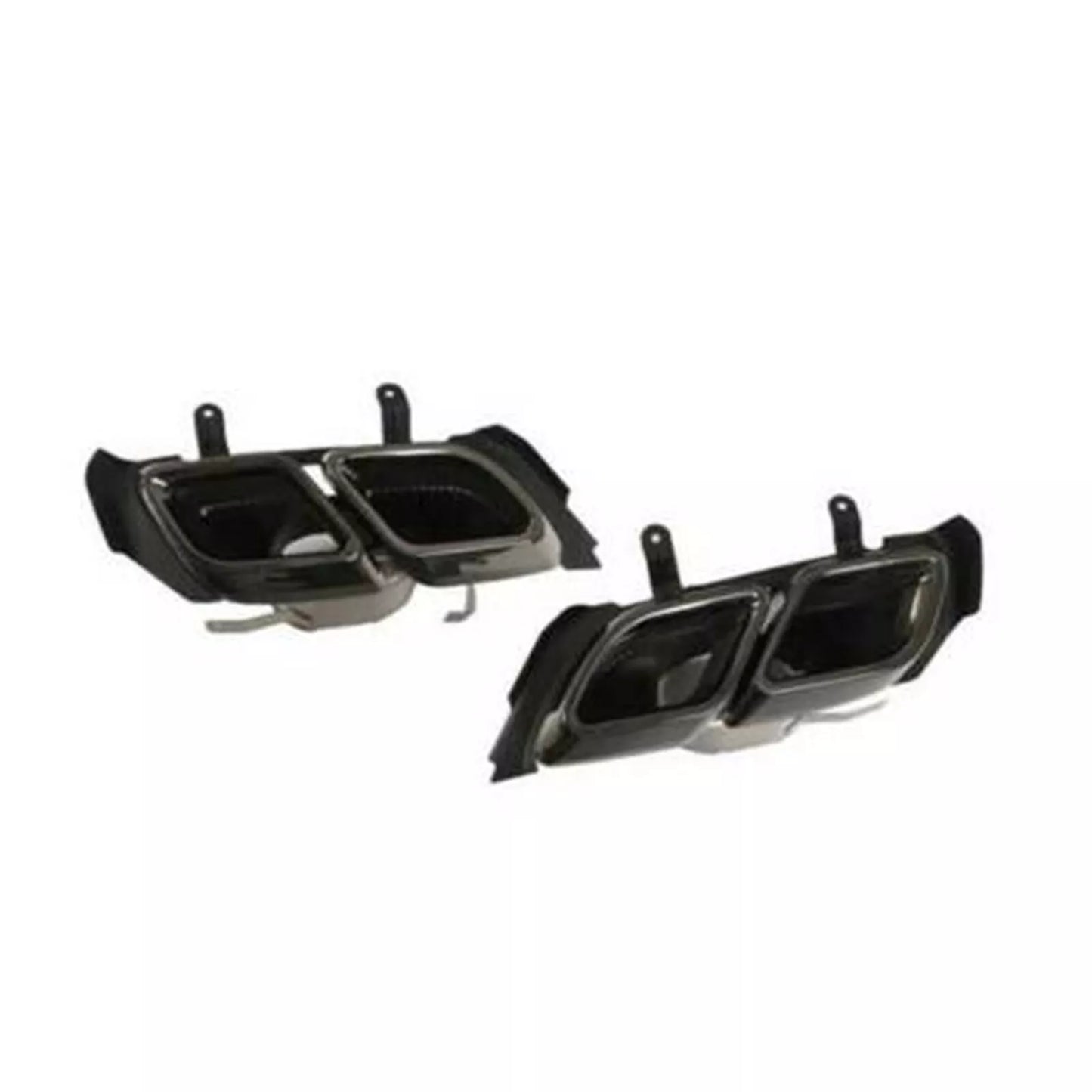 Black Rear Exhaust Muffler Pipe Tips 2 x for Cadillac CT5 (2020-2024)
