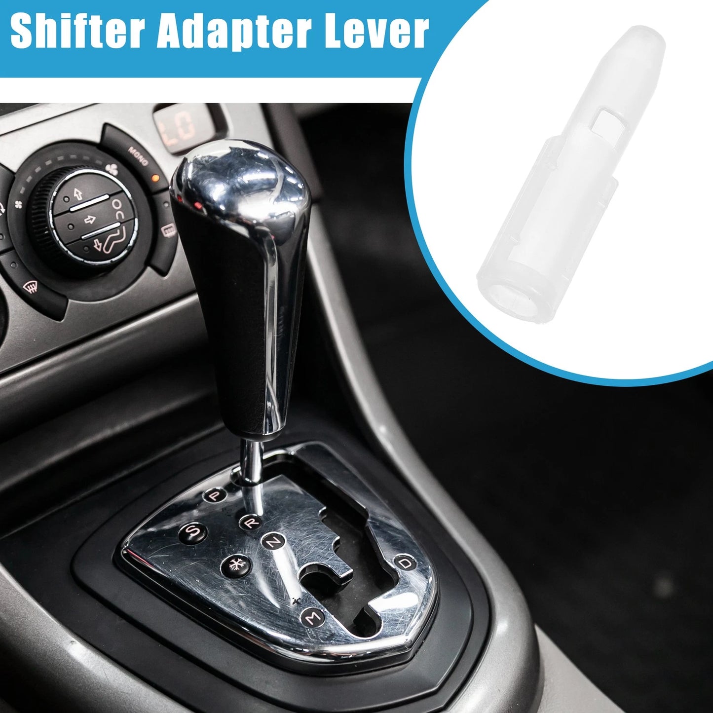 Shifter Adapter Lever Gear Shift Knob for Peugeot 106 107 206 207 (1991-2014)