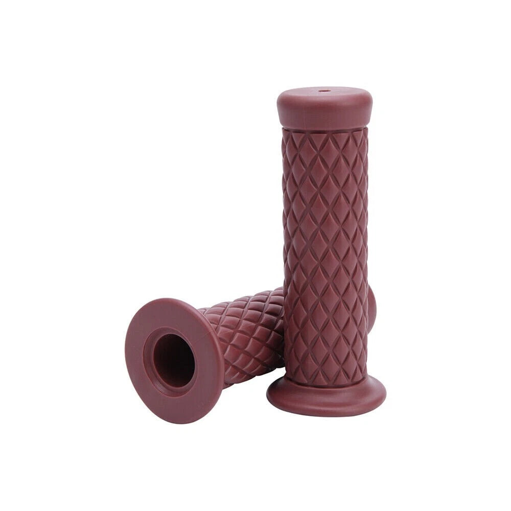 Brown Motorcycle Gel Hand Grips 7/8in for Sports Bike