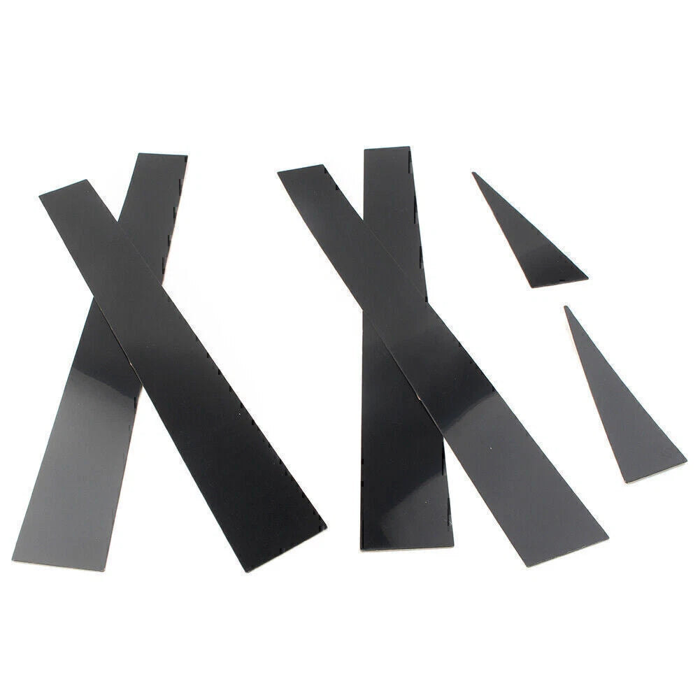 6 x Car Pillar Post Door Trim Black Covers for Toyota Sienna (2004-2010)
