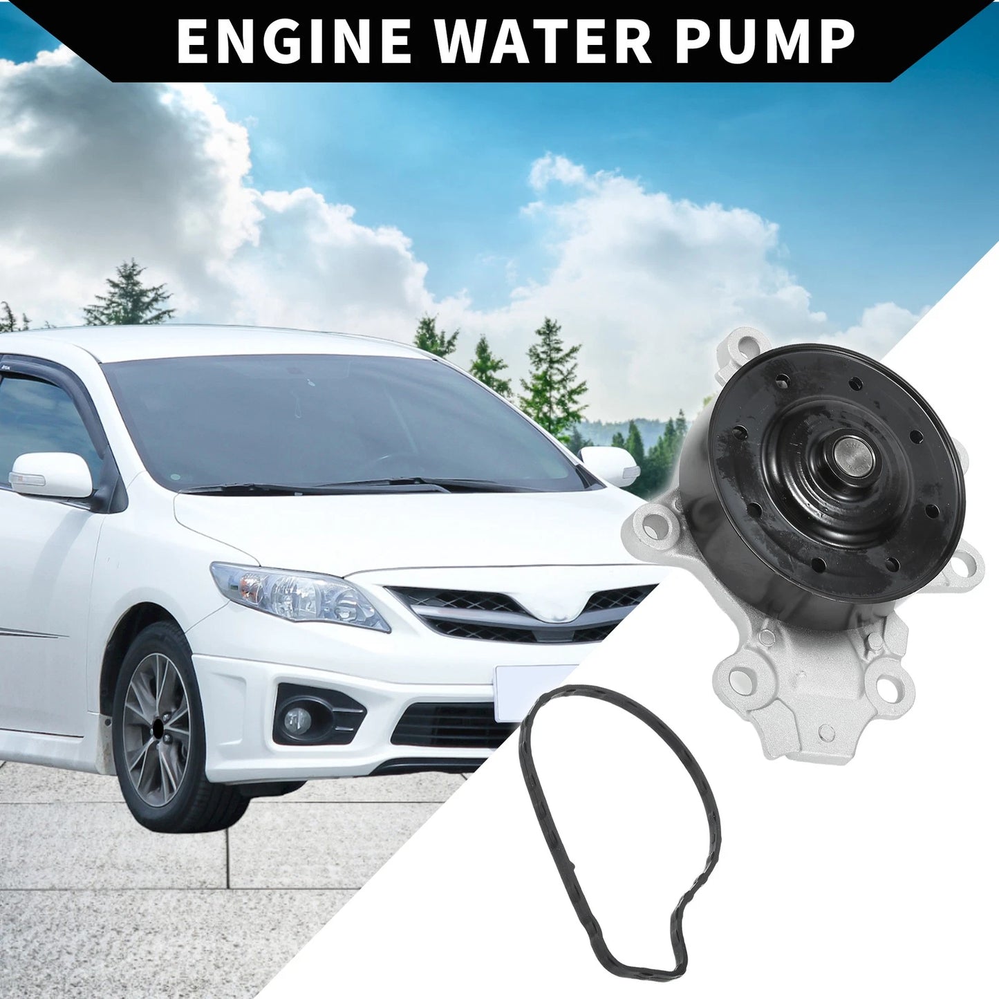 Water Pump for Toyota Corolla, C-HR (2014-2022) No.1610039565