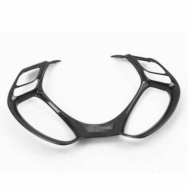 Carbon Fiber Car Steering Wheel Decor Cover Trim for Toyota C-HR (2016–2020)