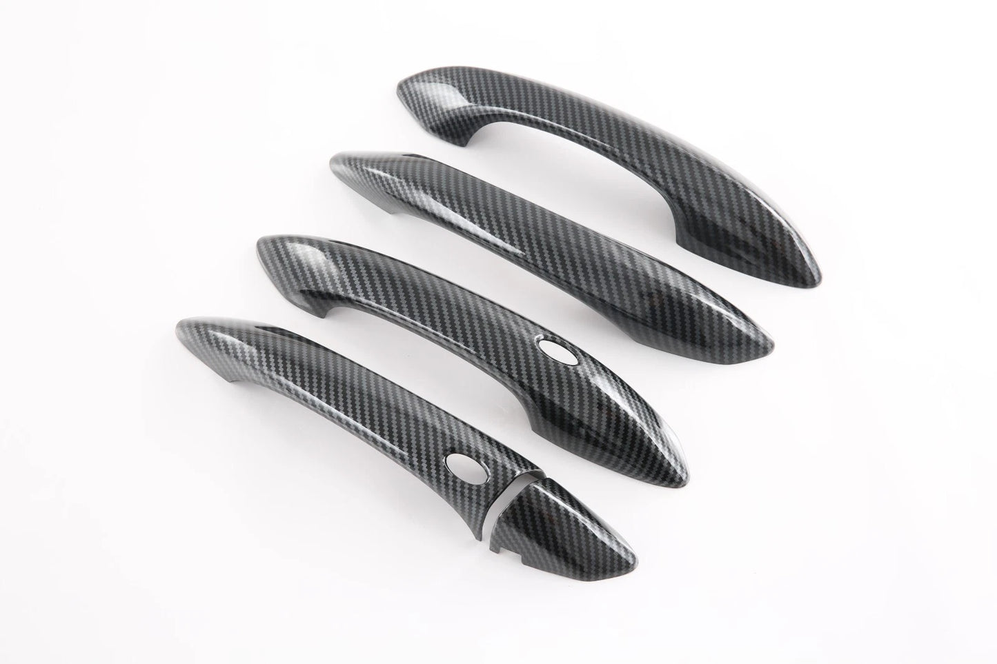 Carbon Fiber Door Handle Keyless Cover Trim for 2022 Hyundai Tucson 5 x pcs