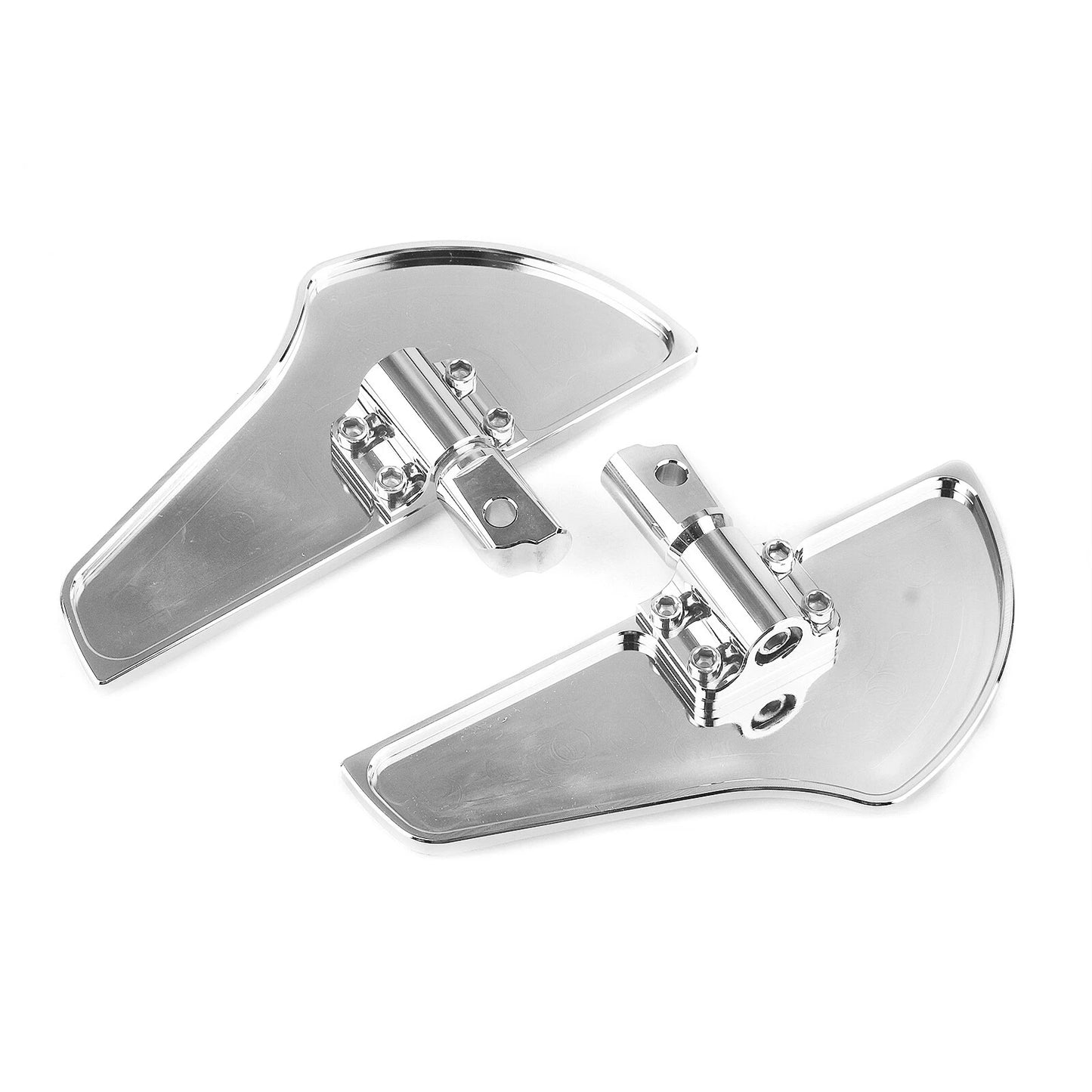 2 x Chrome Rear Passenger Foot Pegs for Harley Softail (2018-2025)