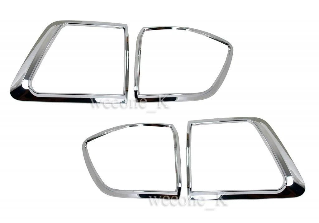 Chrome Tail Light Covers for Toyota Fortuner (2009-2011)