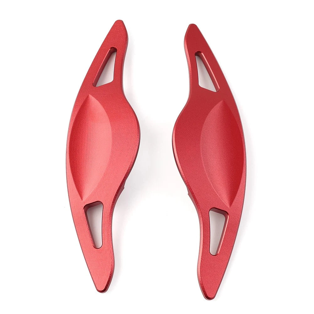 Red Interior Steering Wheel Paddle Shifter Extensions for Hyundai G90 (2017-2023)