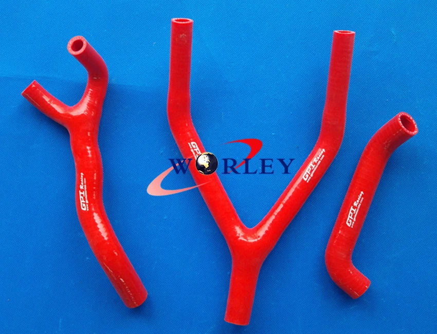 Silicone Radiator Hose for Yamaha YZ125 1983-1985 ( Red)