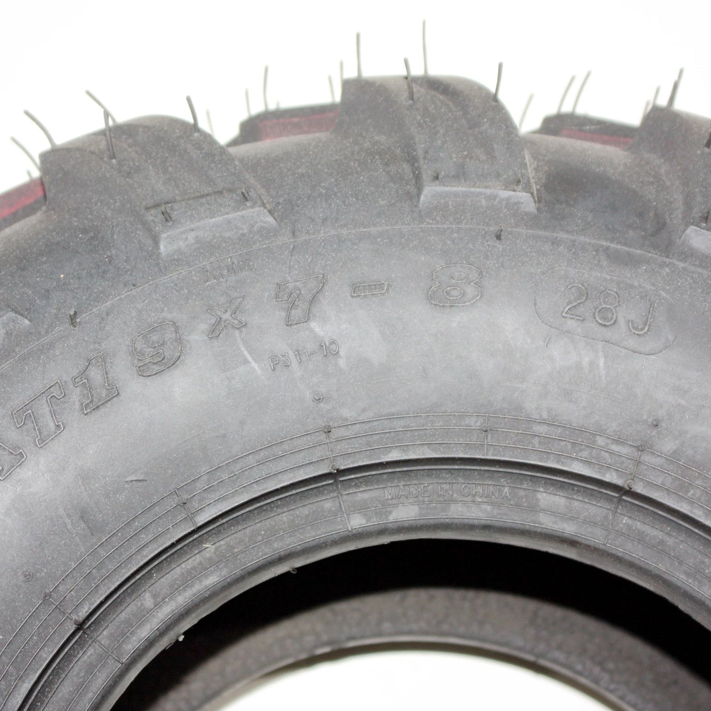 4PLY 19 x 7.00-8 Front Chunky Tire for 125cc Quad Dirt Bike ATV Buggy