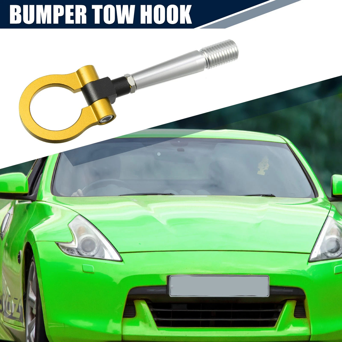 Gold Tone Tow Hook Screw Ring for Nissan GTR (2009-2023)
