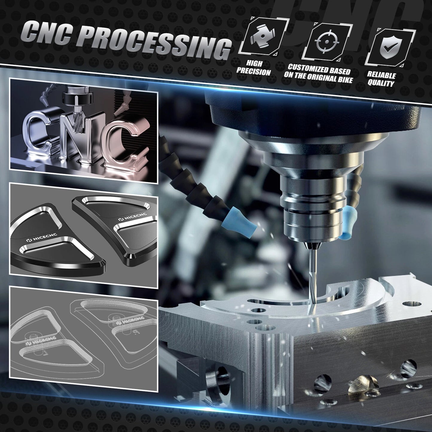 Fairing Mirror Hole Plugs for Harley Street Glide FLHX (2014-2023)