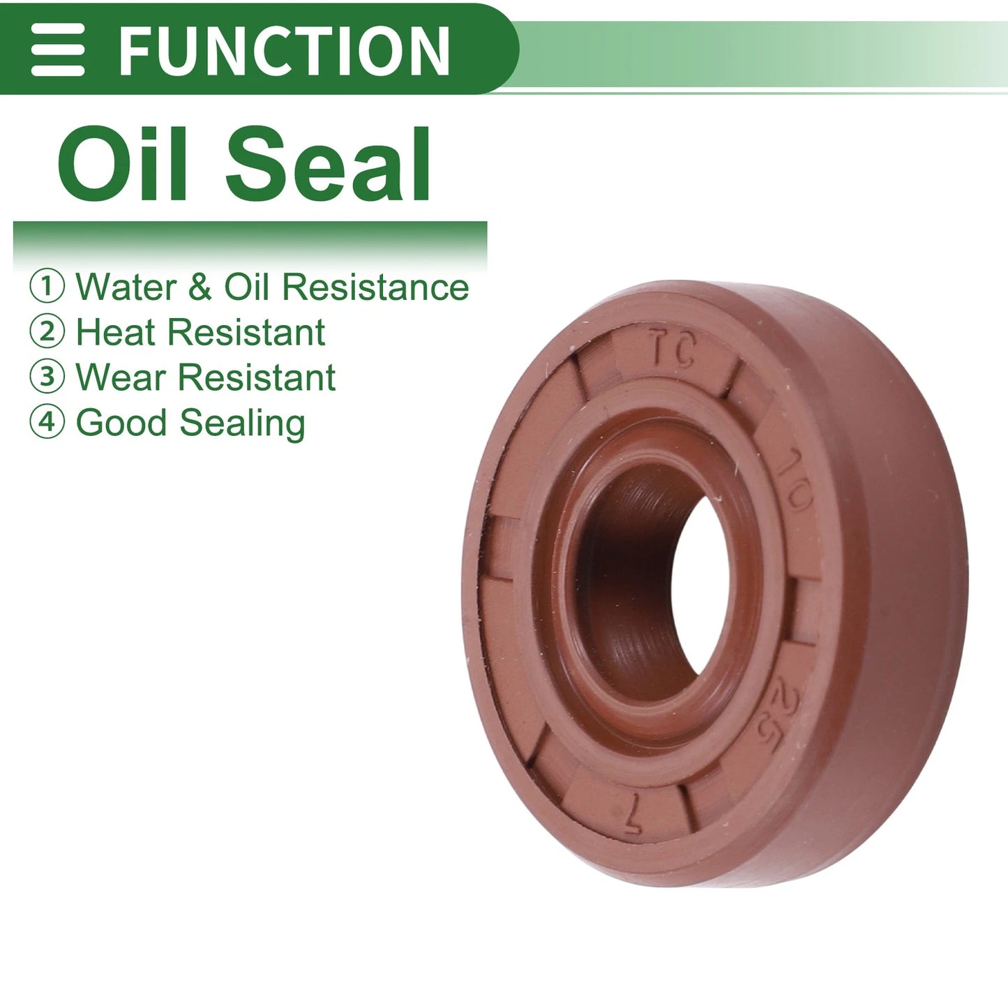 Oil Seal / 10x25x7mm / Rotary Shaft Seal for Vehicle