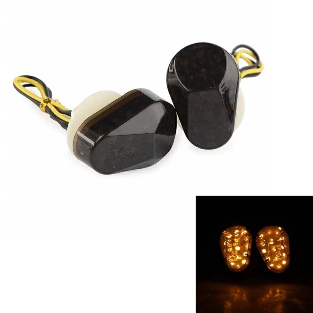 Flush Mount LED Turn Signal Lights for Kawasaki Ninja ZX6R ZX9R (2000-2009)