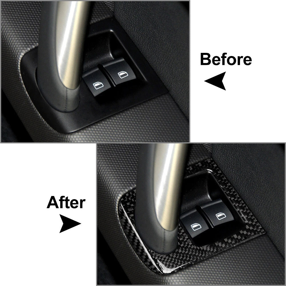 RHD Car Door Window Lift Switch Panel Cover for Audi TT TTS TTRS (2008-2014)