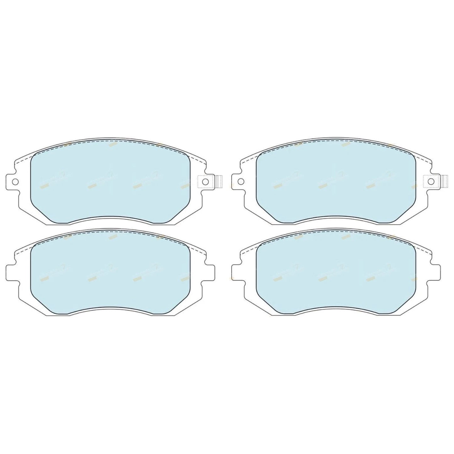 Front Brake Pad Set GCT BH BR for Subaru Outback (2000 - 2013)