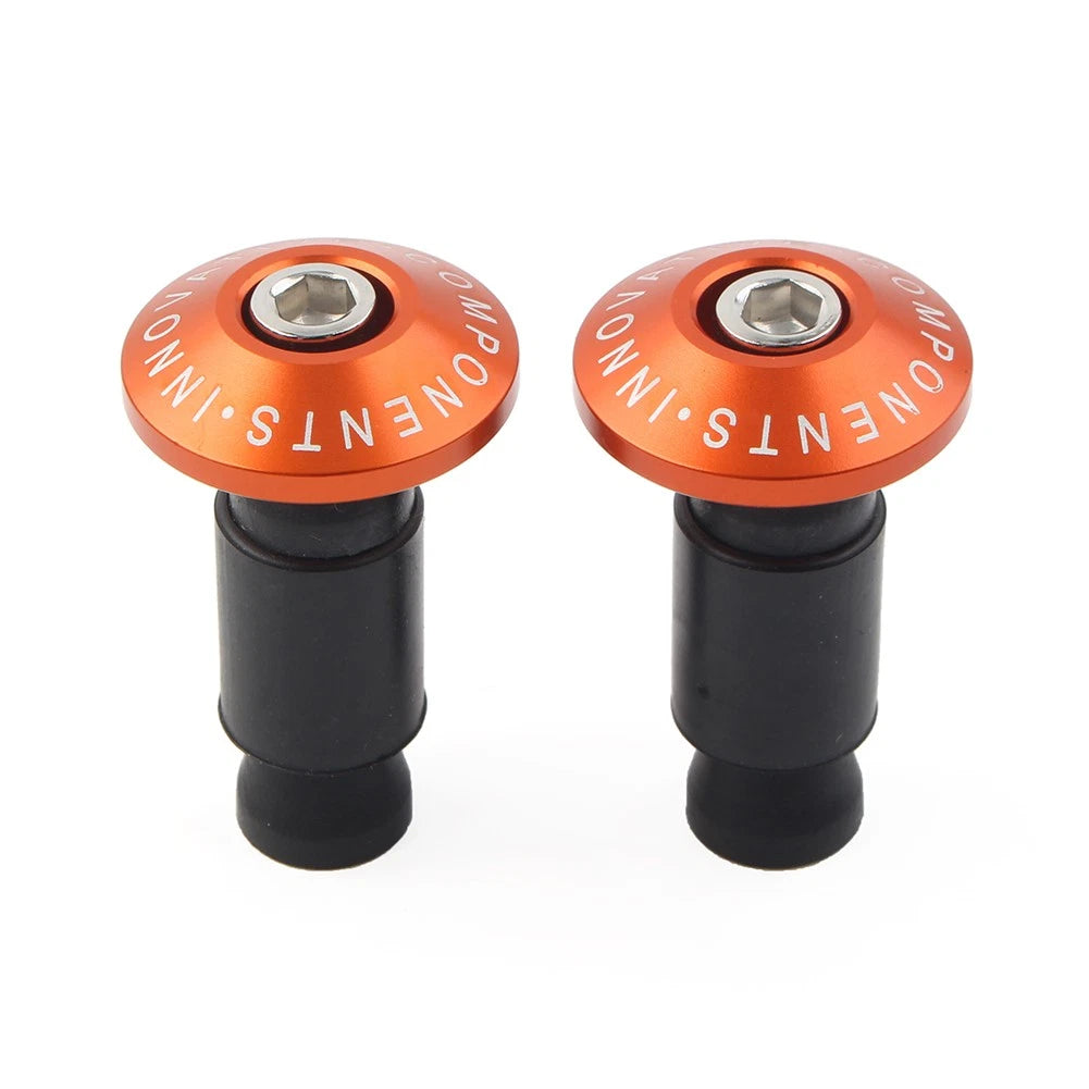 Handle Bar End Weights 7/8" for Dirt Bike Motor - Orange