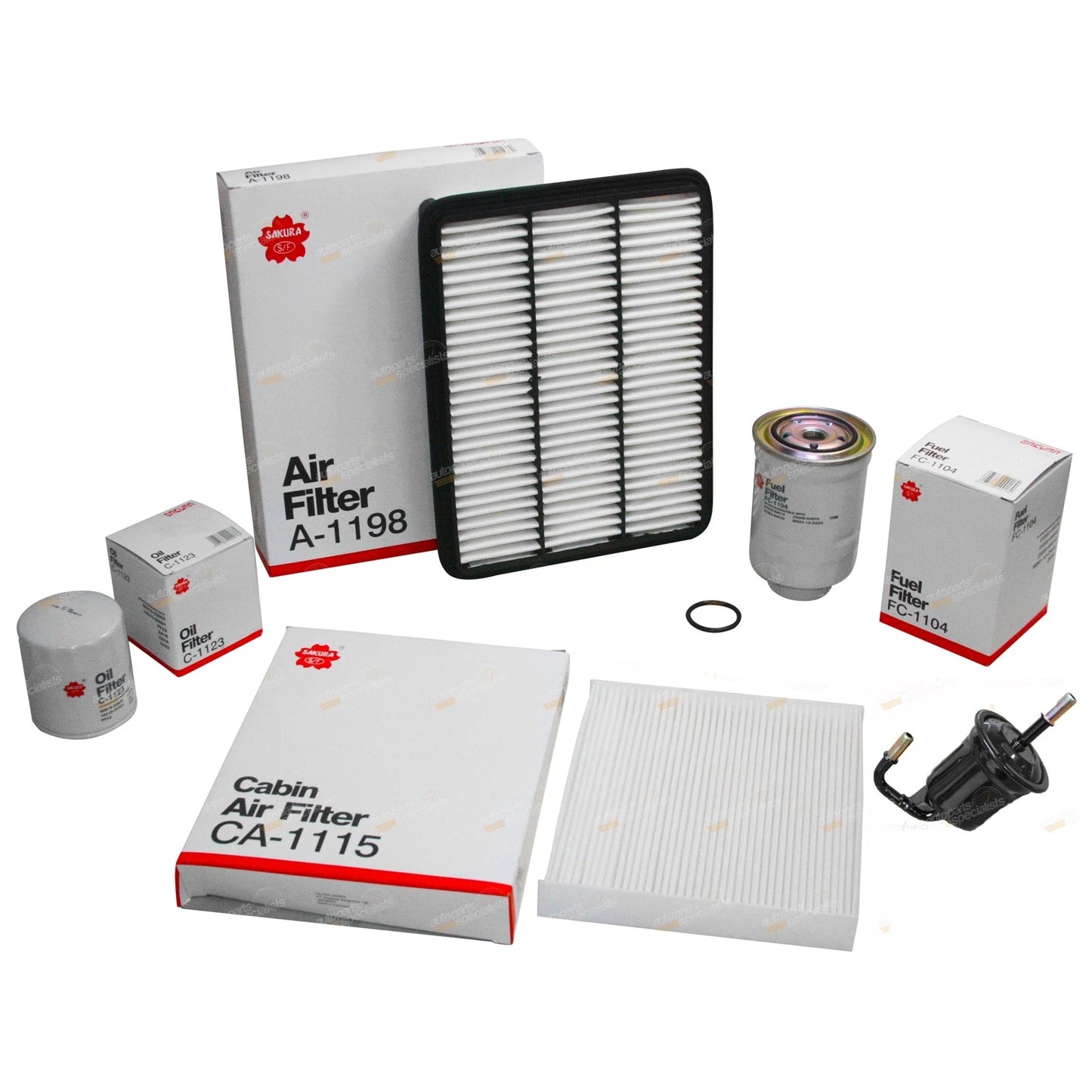 Air-Oil-Fuel & Cabin Filter Kit 3.0L for Prado KDJ150/KDJ155